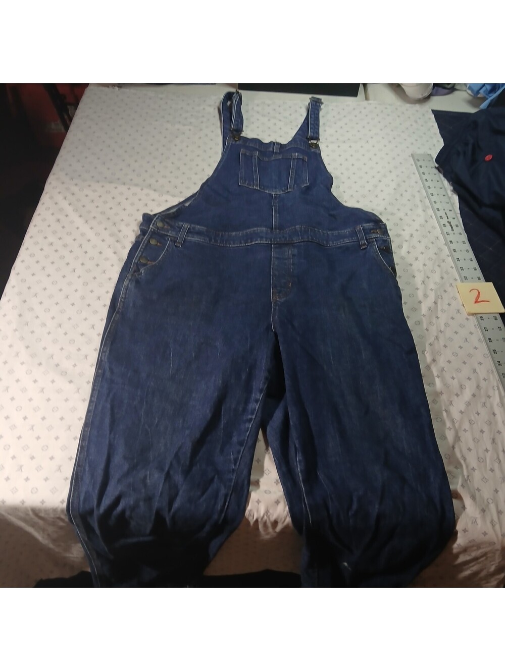 Old Navy Denim Bib Overalls Dark Wash Plus Size 20 Wide Leg Retro Y2K Streetwear